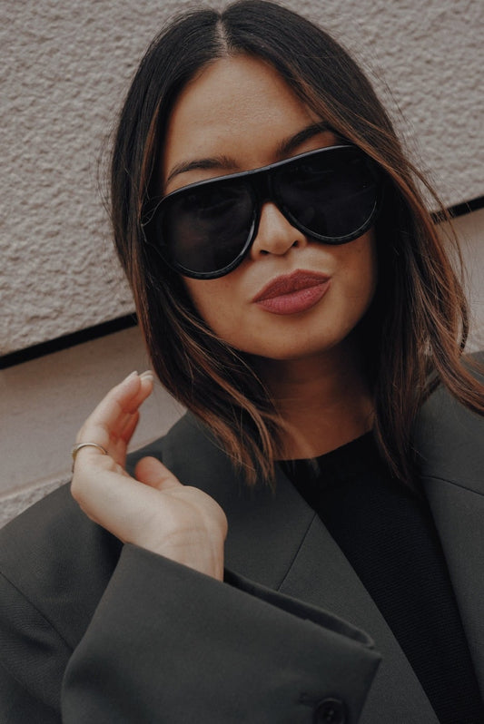 Liberty Aviator Sunglasses in Black
