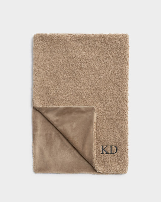 Borg Baby Blanket in Tan