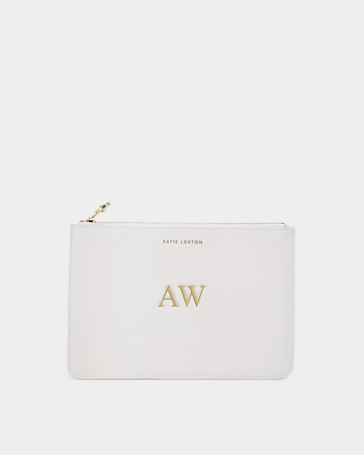 'April' Birthstone Pouch in Off White