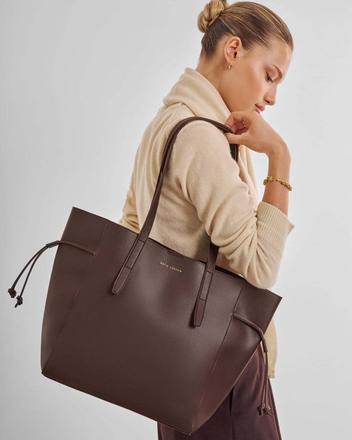 Ashley Tote Bag in Chocolate