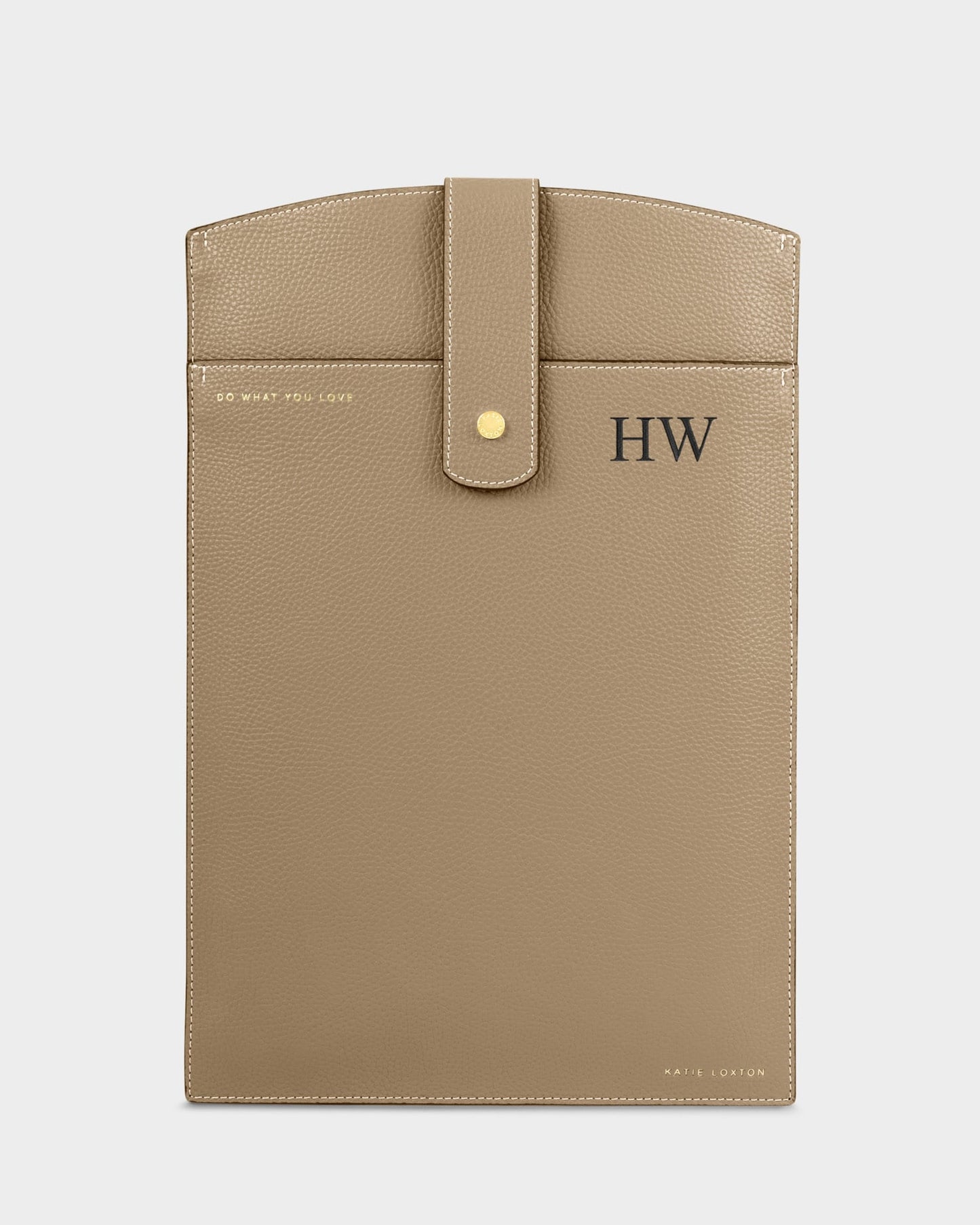 Laptop Sleeve 'Do What You Love' in Light Taupe