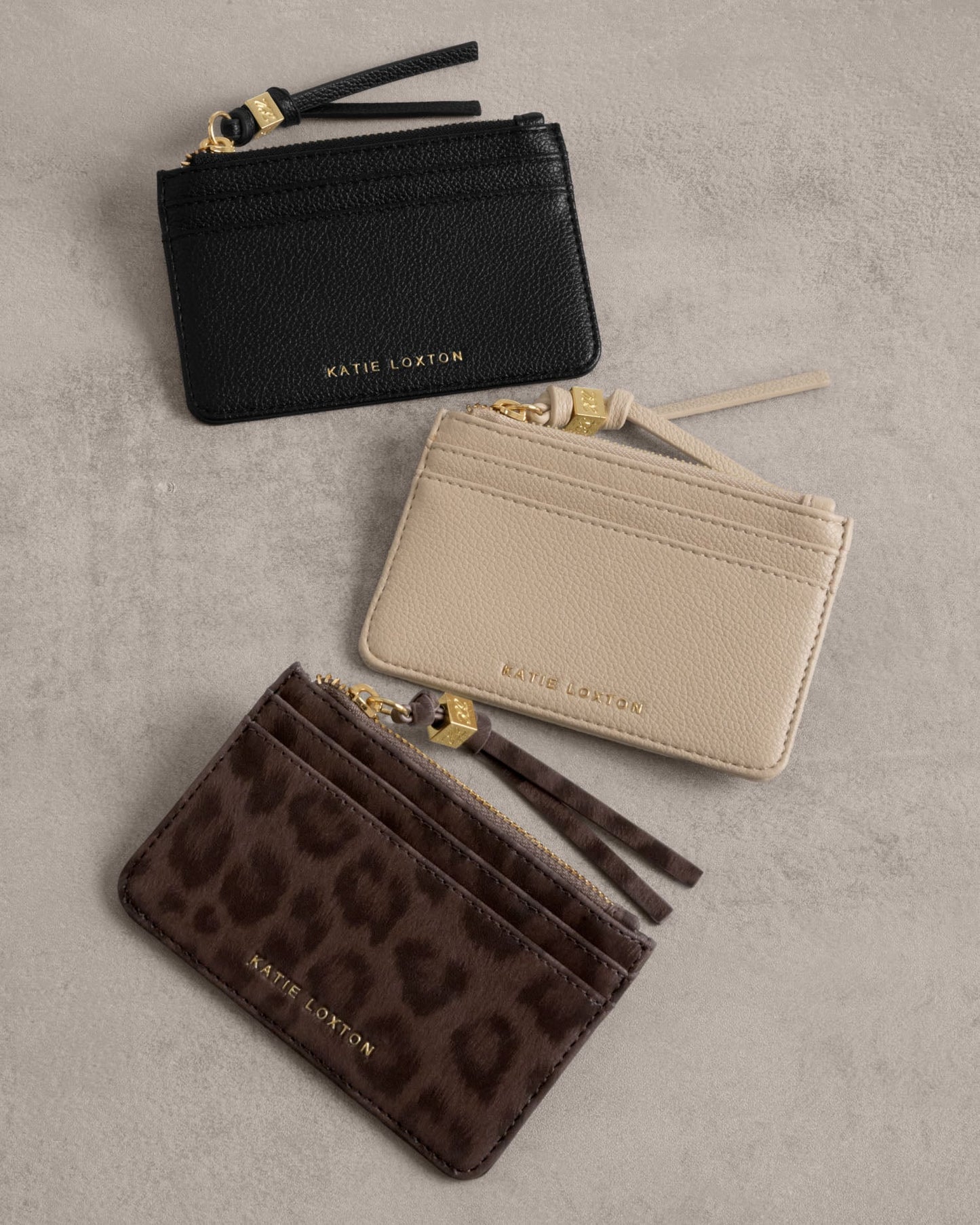 Lottie Coin and Card Holder in Light Taupe