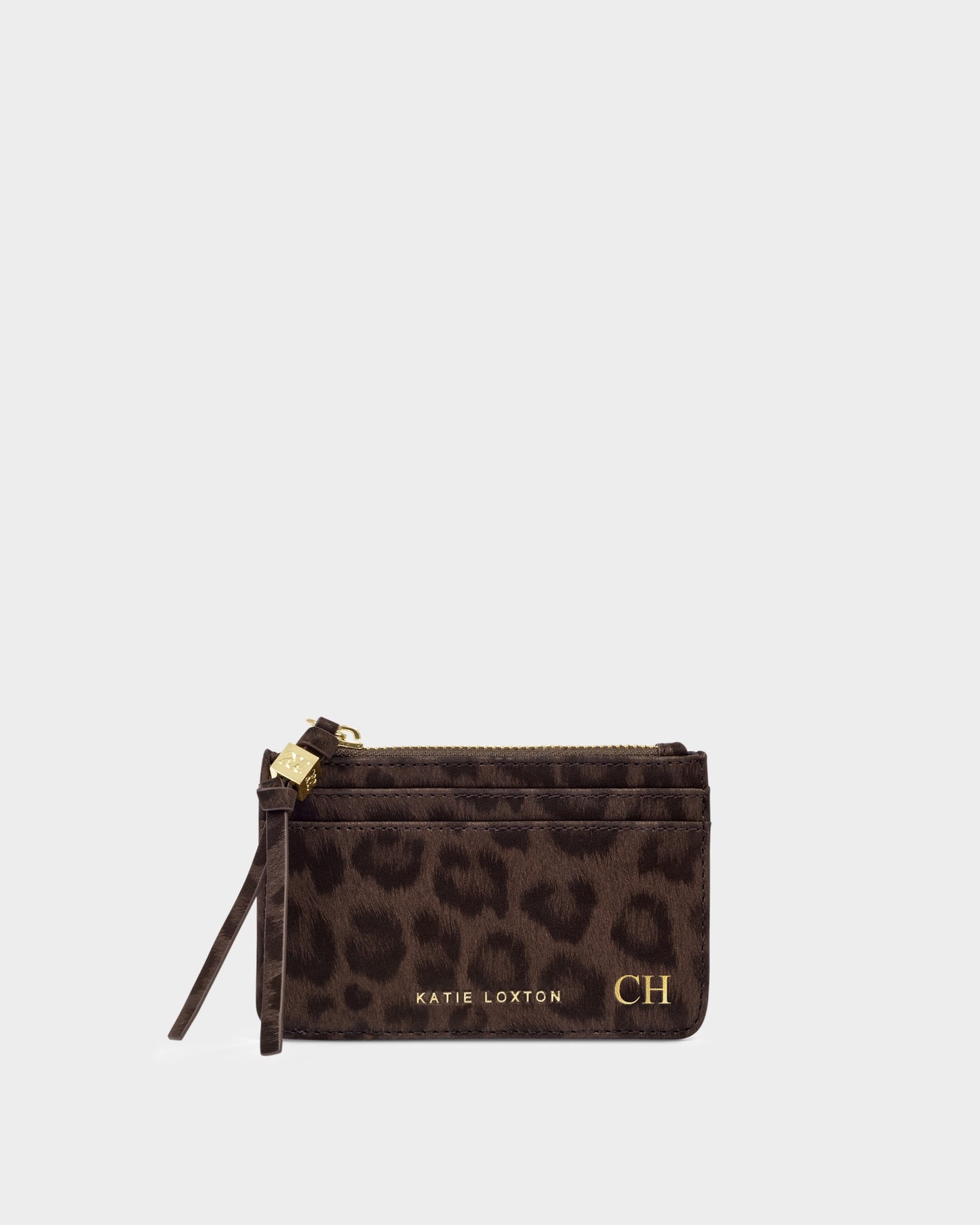 Lottie Coin and Card Holder in Chocolate Leopard
