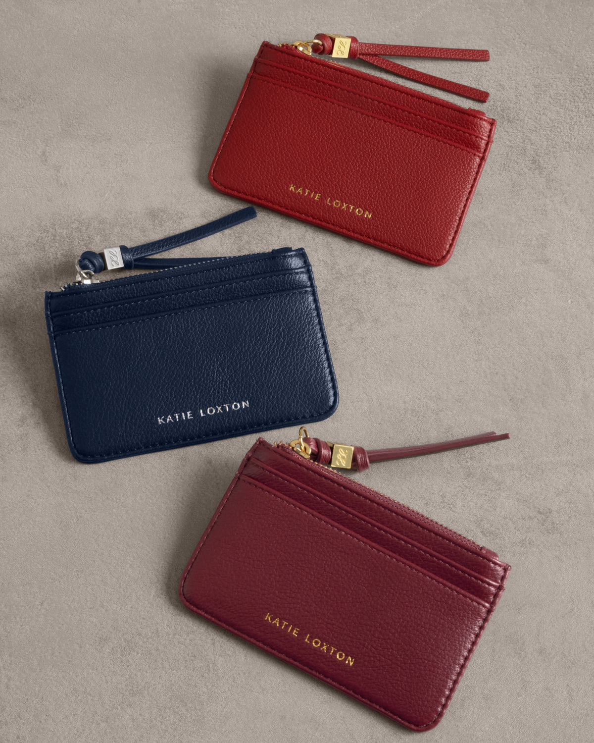 Lottie Coin and Card Holder in Cherry