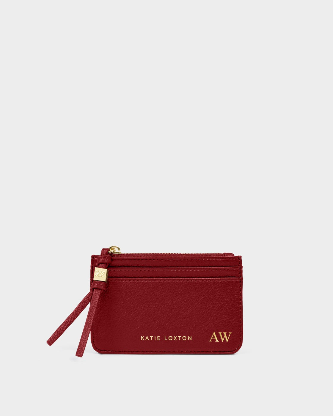 Lottie Coin and Card Holder in Crimson