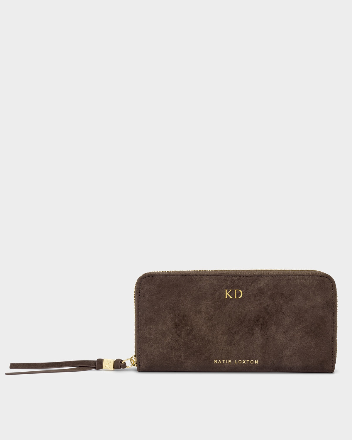 Large Suedette Purse in Bitter Chocolate