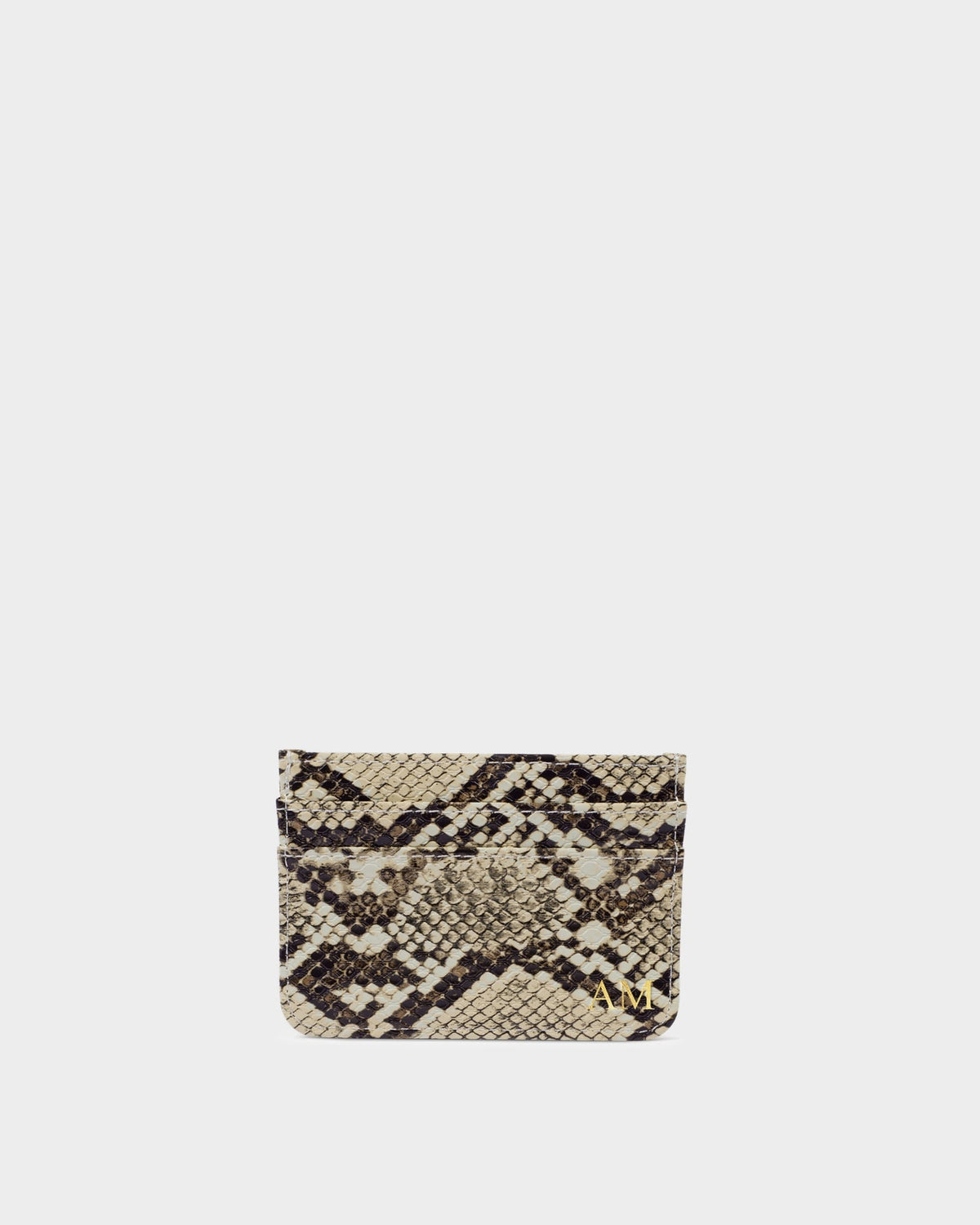Avery Card Holder in Faux Snake
