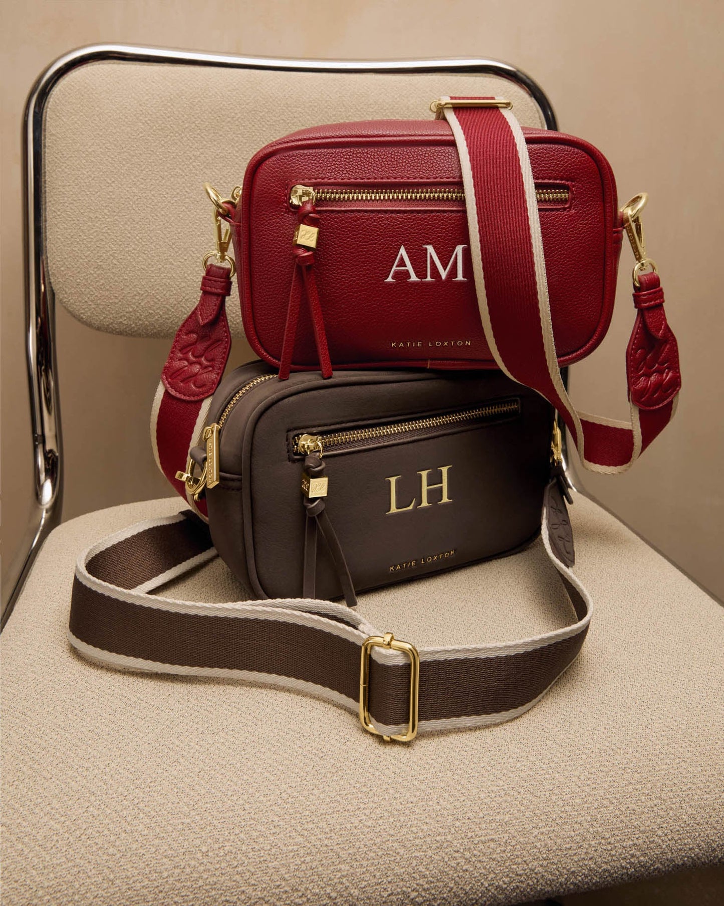 Lottie Crossbody Bag in Crimson