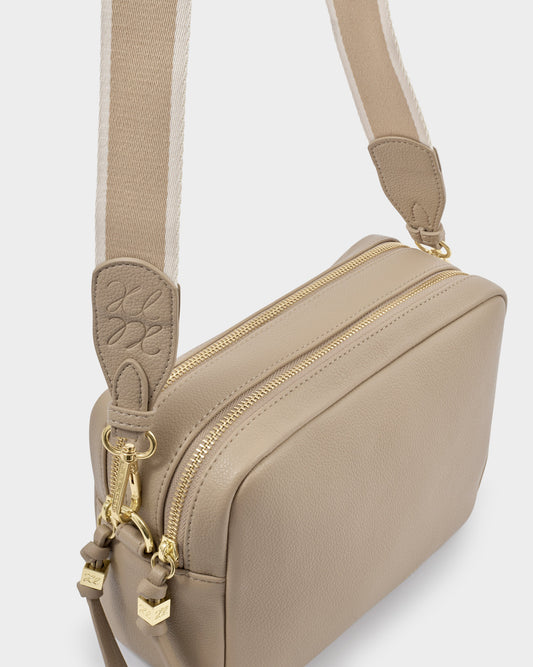 Lottie Large Crossbody Bag in Light Taupe