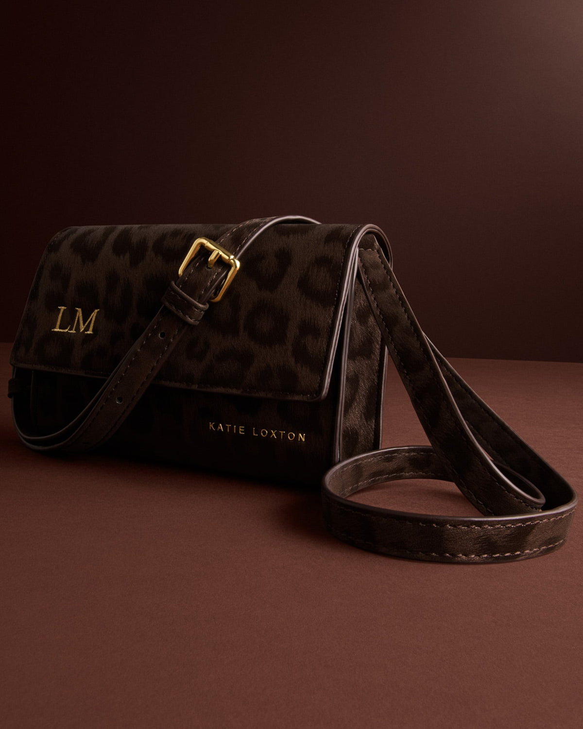 Lou Crossbody Bag in Chocolate Leopard