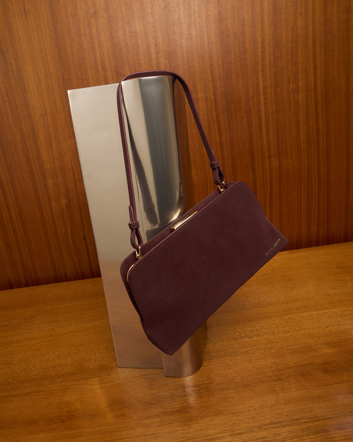 Estelle Suedette Multiway Bag in Cherry