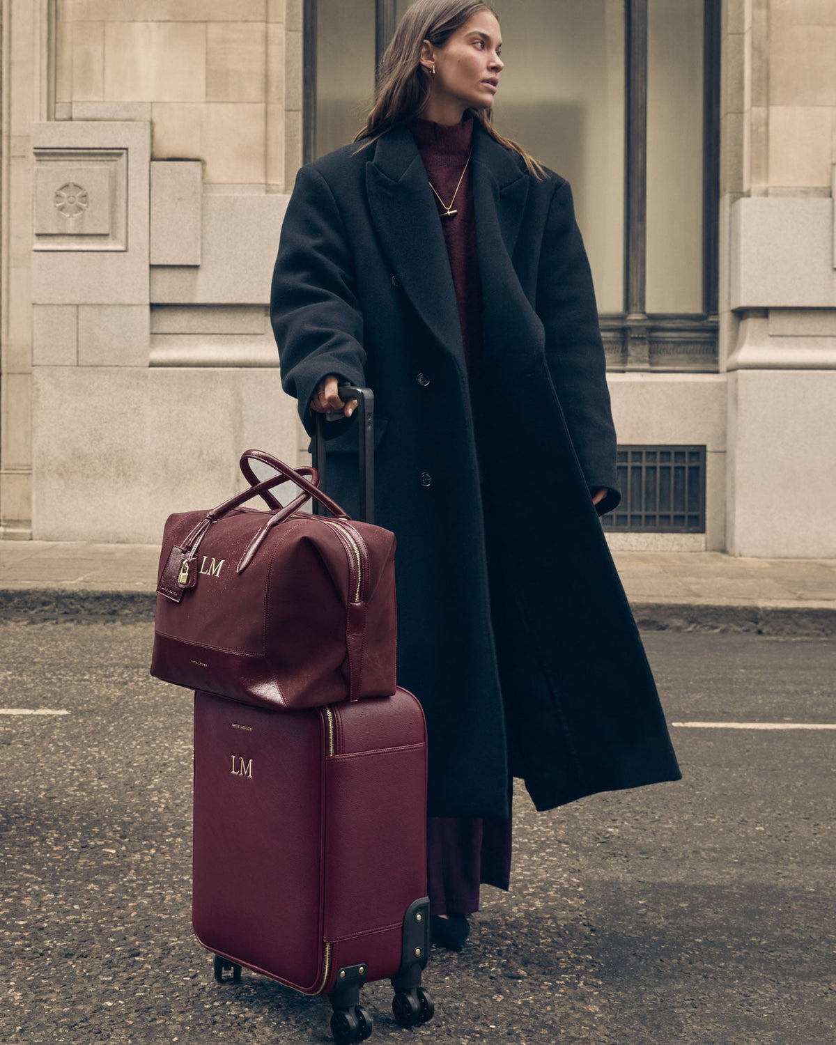 Oxford Cabin Suitcase in Cherry