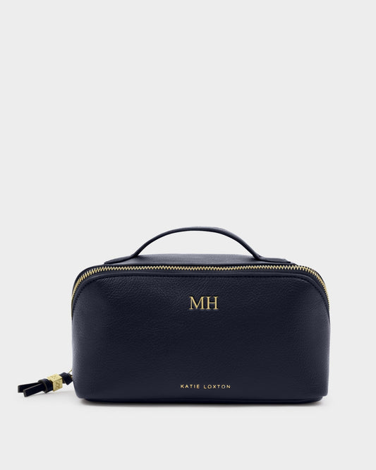 Soho Medium Makeup and Wash Bag in Navy