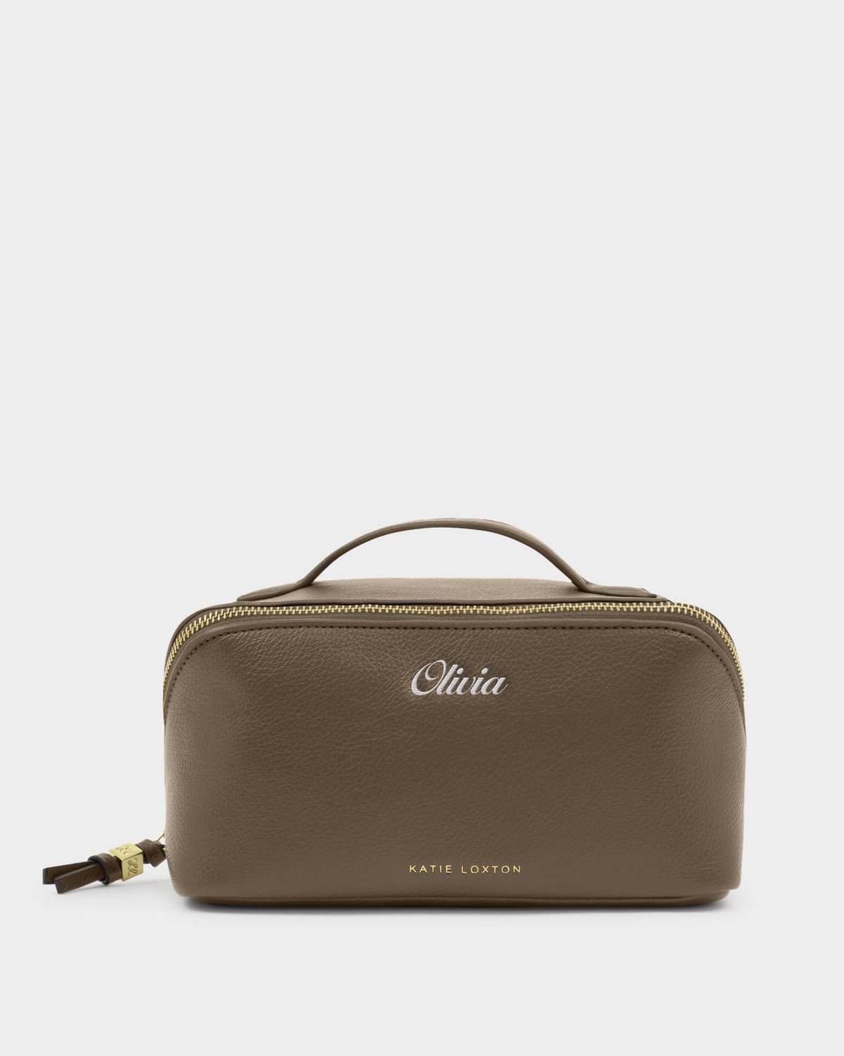 Soho Medium Makeup and Wash Bag in Mink