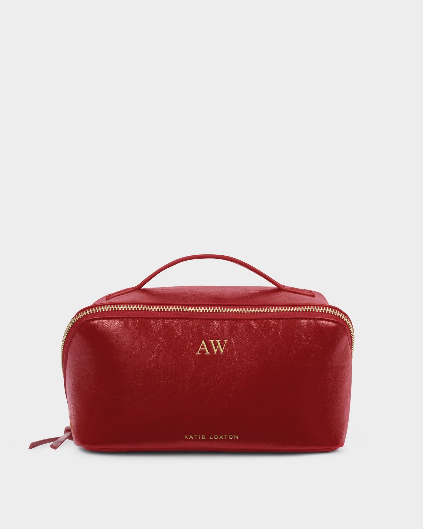 Soho Medium Makeup and Wash Bag in Crimson