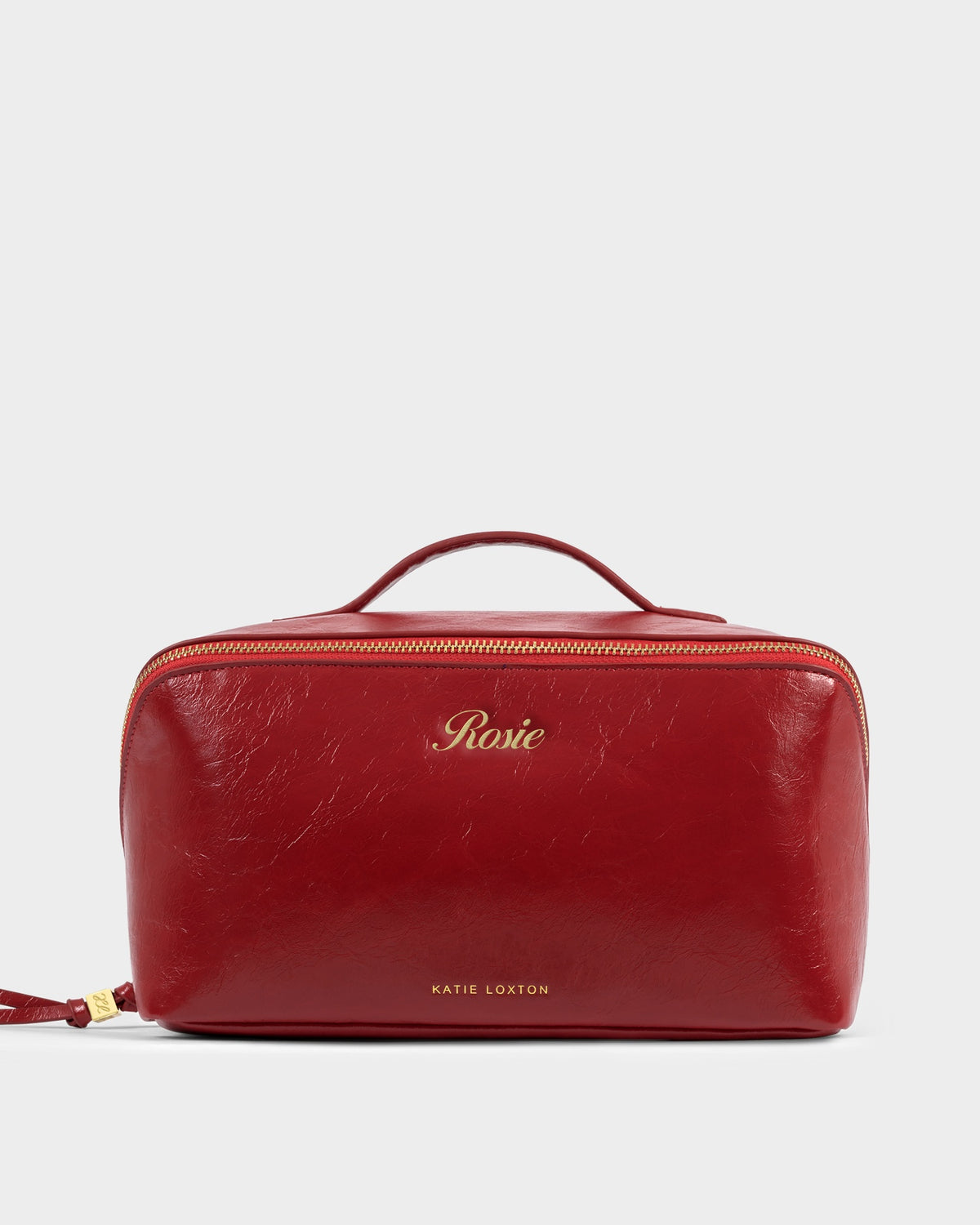 Soho Large Makeup and Wash Bag in Crimson