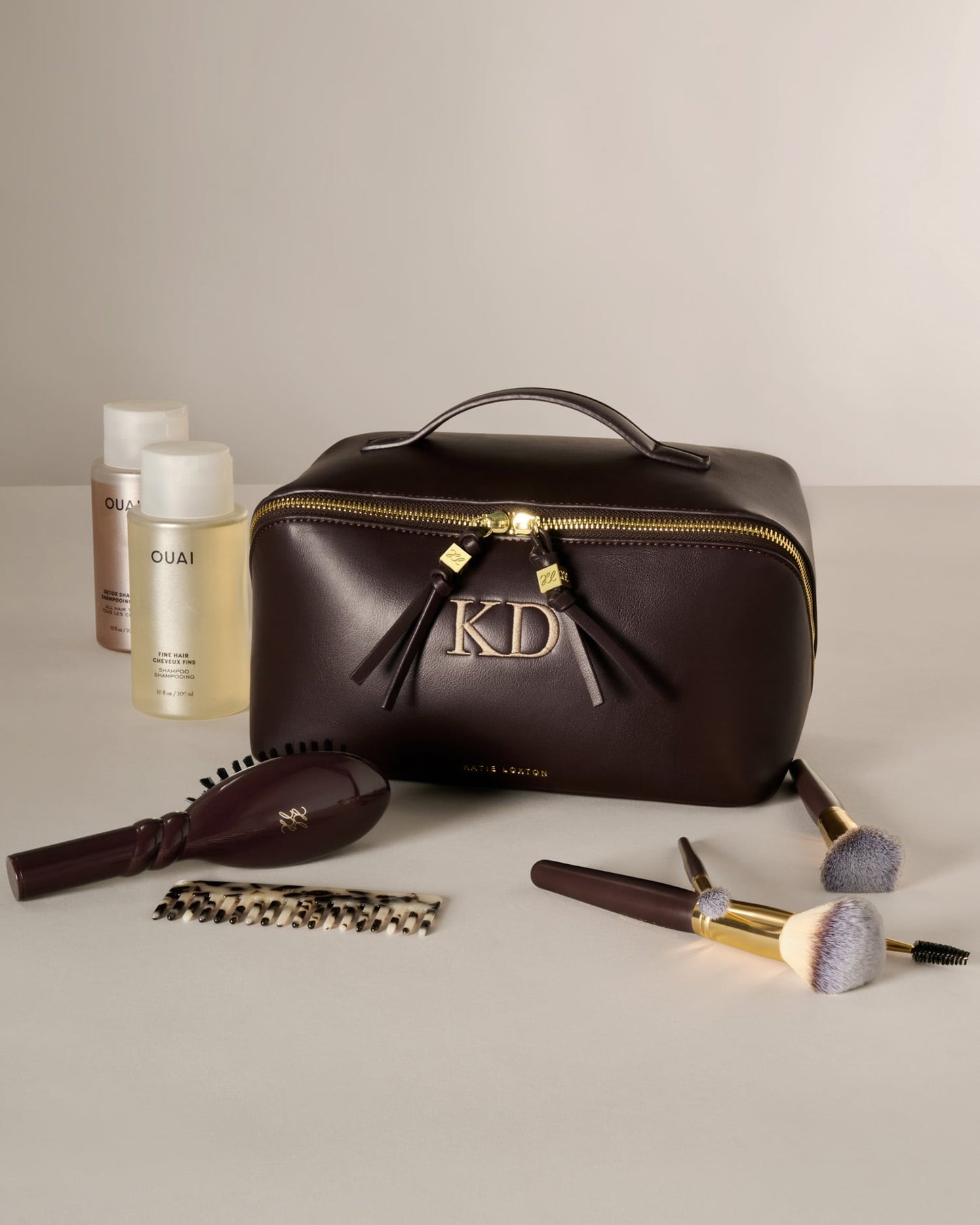 Soho Large Makeup and Wash Bag in Bitter Chocolate