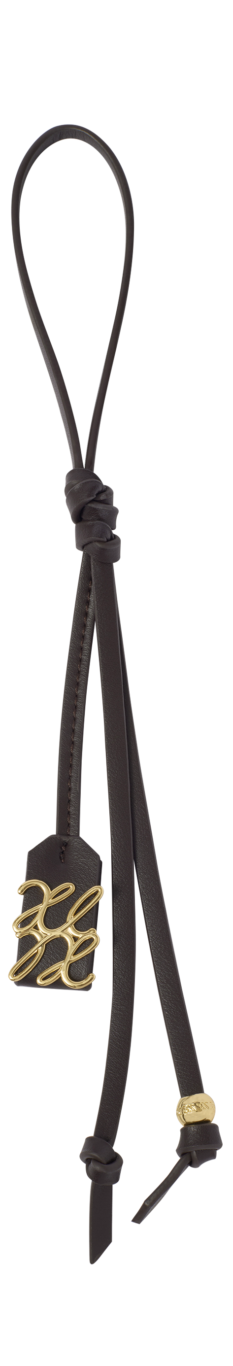 Signature Bag Charm in Bitter Chocolate