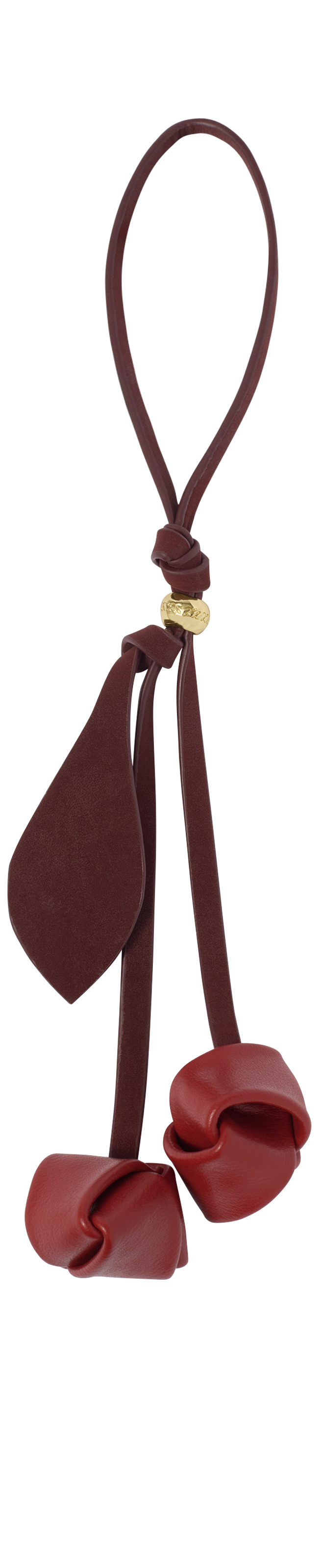 Cherry Bag Charm in Crimson