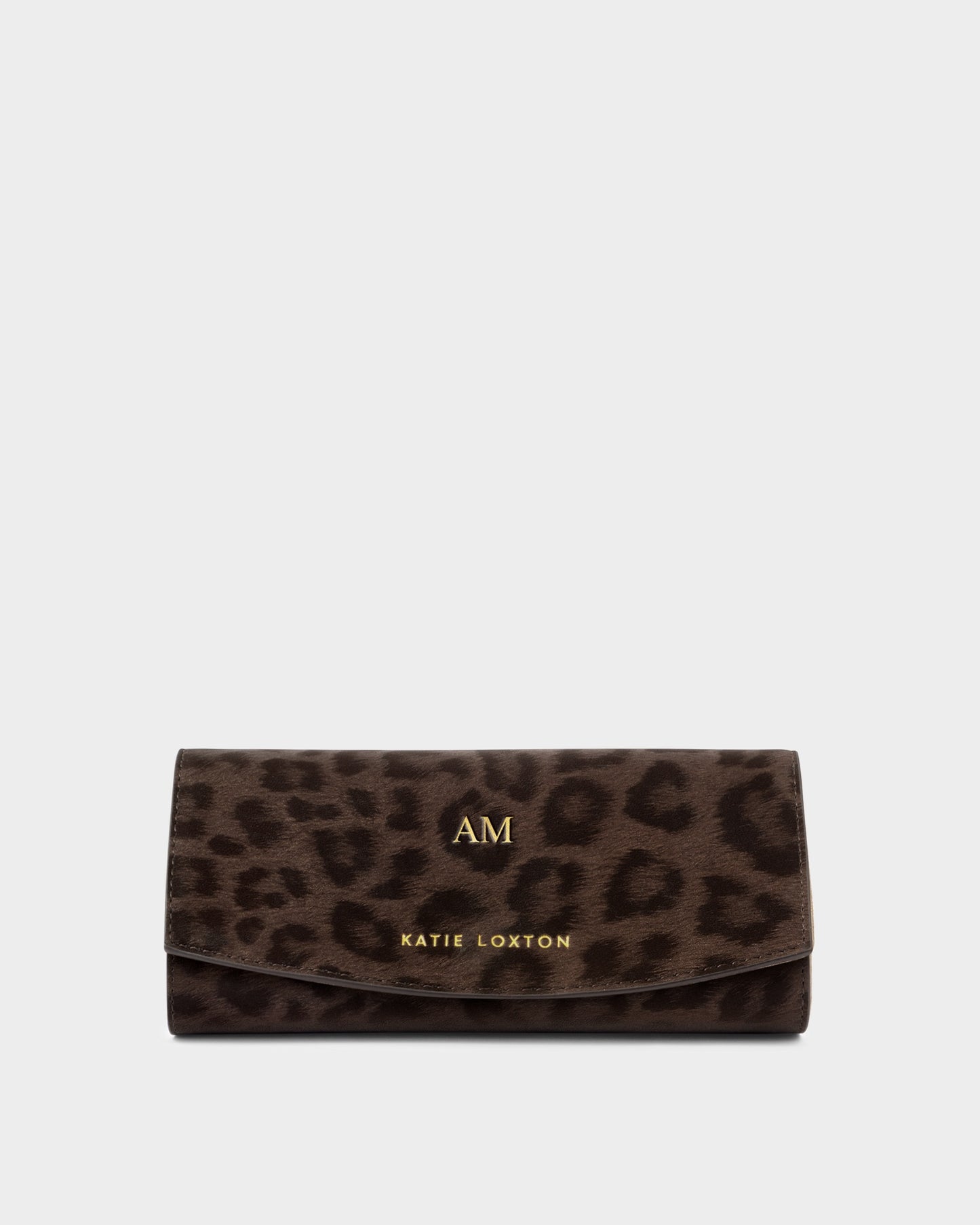 Travel Jewellery and Accessories Organiser in Chocolate Leopard