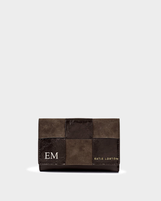 Taya Woven Purse in Bitter Chocolate