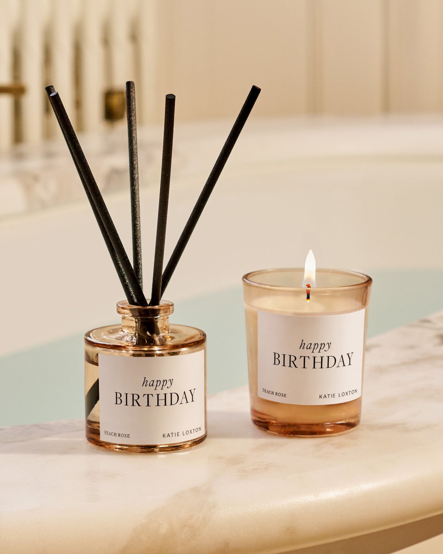 'Happy Birthday' Home Gift Set in Blackberry Noir