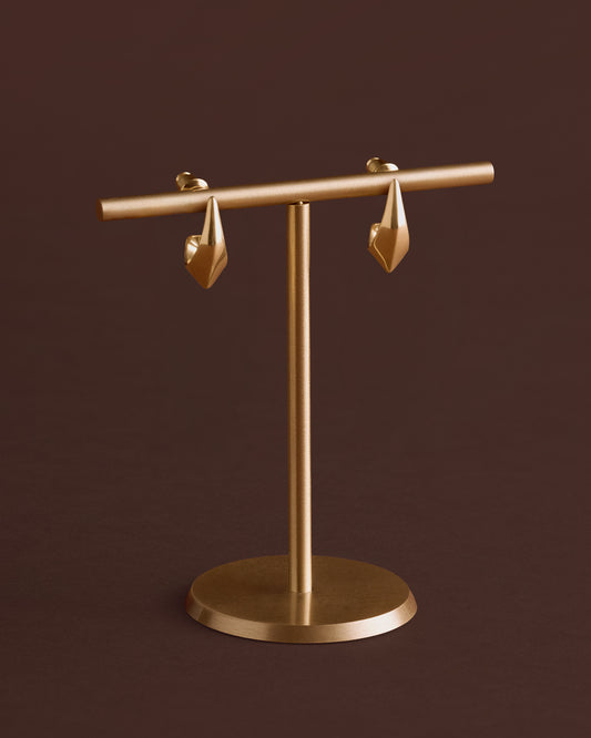 Harlequin Waterproof Gold Hoop Earrings