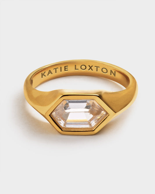 Harlequin Waterproof Gold Statement Ring
