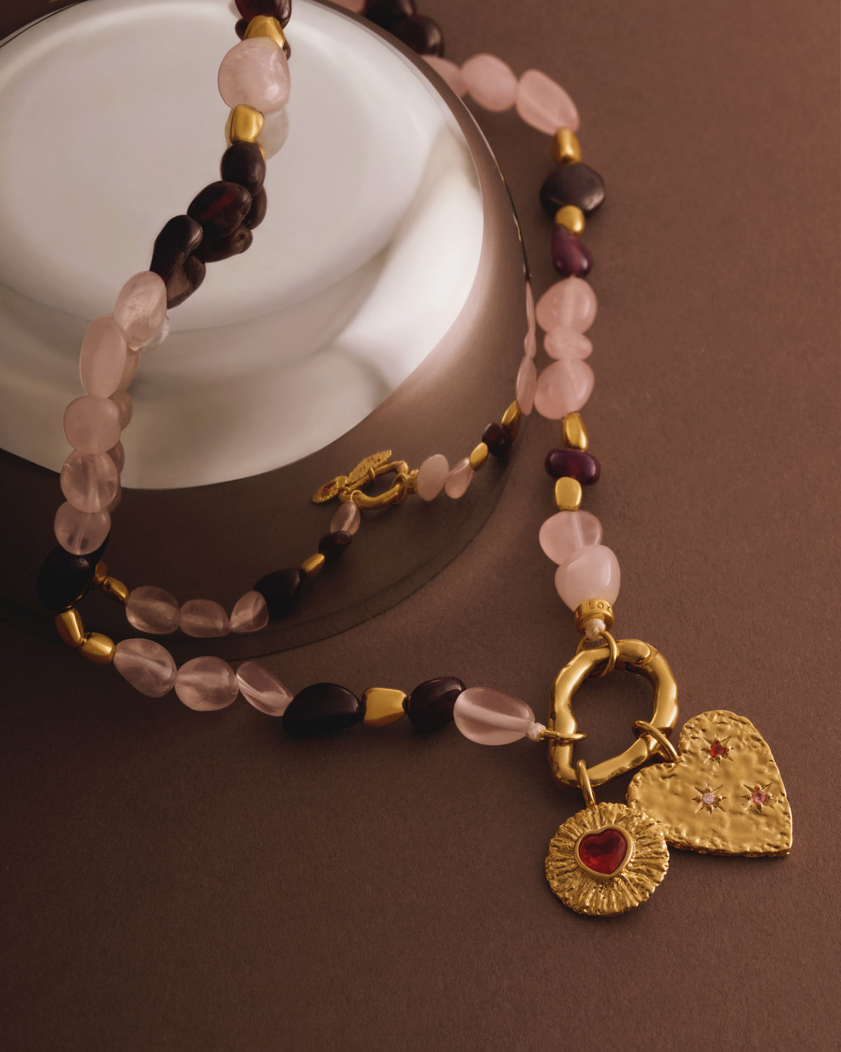 Cherie Pink Solesi Waterproof Gold Necklace