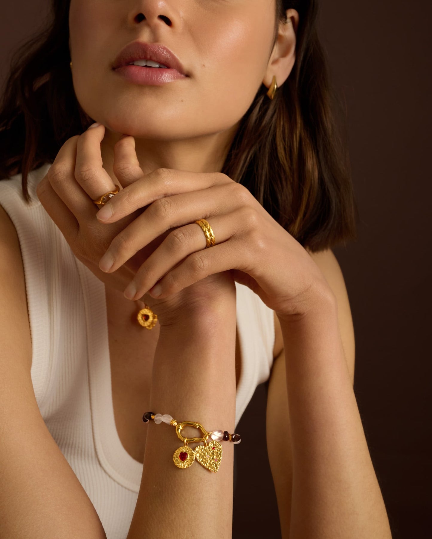 Cherie Pink Solesi Waterproof Gold Bracelet