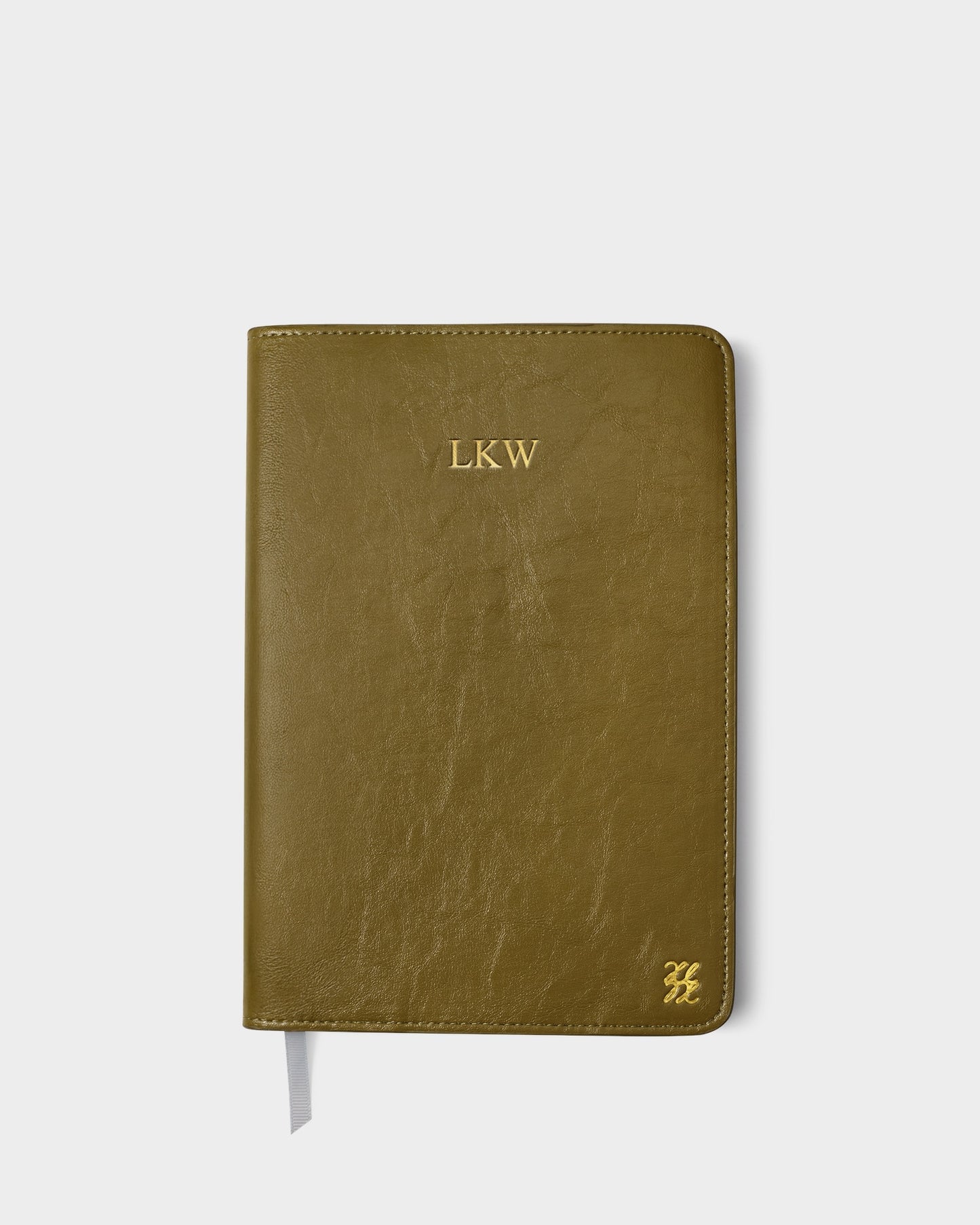 Notebook Cover and A5 Lined Notepad in Olive